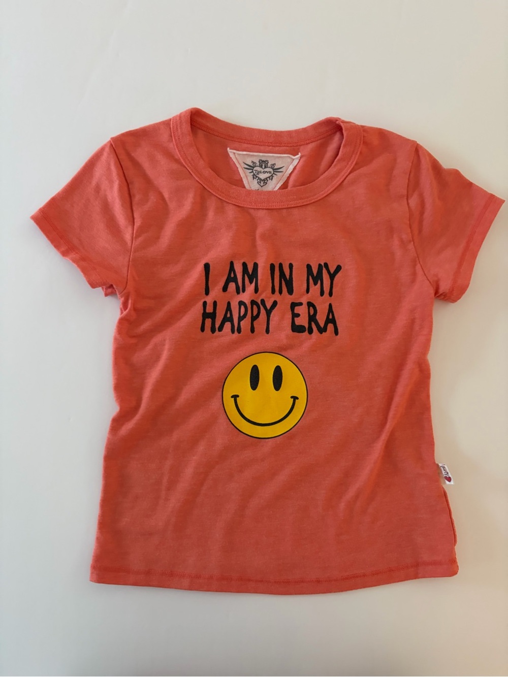 T2 Love Kids I Am In My Happy Era Tee Girls Size 8 Back To School